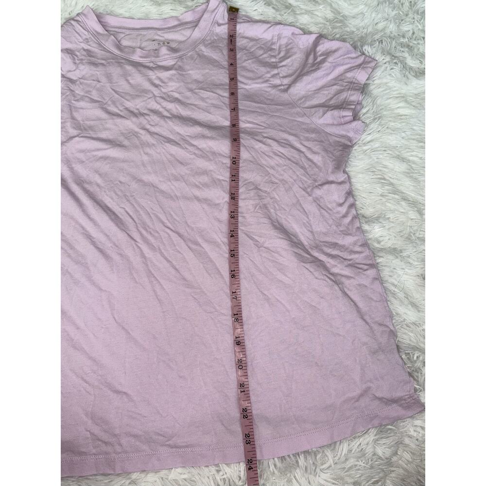 A New Day Women’s X-Large Light Lavender Cotton/modal Tee. Soft, Comfortable - Picture 6 of 8